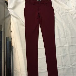 NWOT JEGGINGS BURGUNDY RED SMALL